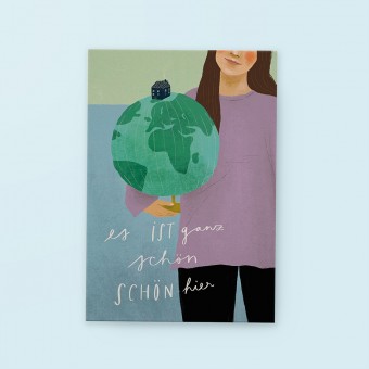 franzizo Postkarte »Schön hier«