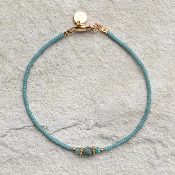 DIY-Set Armband mit Smaragden I wasserfest & plastikfrei I ever so tiny