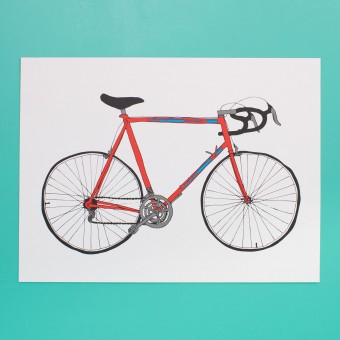 polypodium / Rennrad / Fahrrad Print