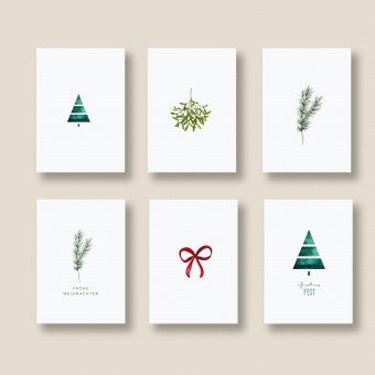 Weihnachtskarten - Set Postkarten - SANS.