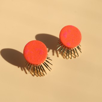 Statement-Ohrstecker aus 24K vergoldetem Chirurgenstahl | Santoclay
