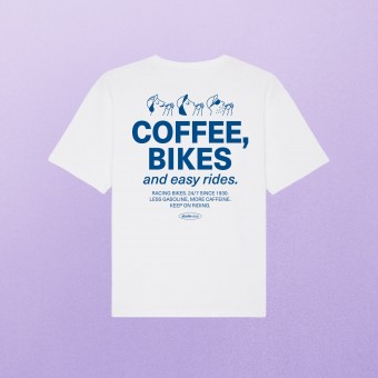 "Coffe, Bikes and easy rides" T-Shirt (oversized) – studio ciao