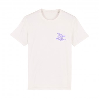 Unisex T-Shirt "treat people with kindness" lila – the slouvibes