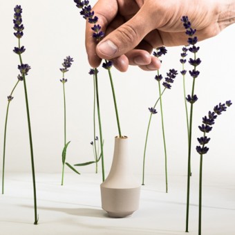 Mini Vase "Thekla" mit Goldrand – studio.drei
