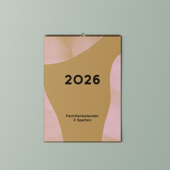 tinyday . Familienkalender 2026 A3 | 2 – 6 Spalten wählbar | Familienplaner Wandkalender | Recyclingpapier | Familien-Organizer