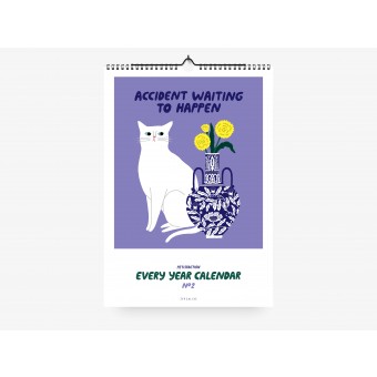 typealive / Wandkalender DIN A4 / Petisfaction "Cats" No. 2