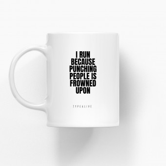 typealive / Tasse aus Keramik / I Run