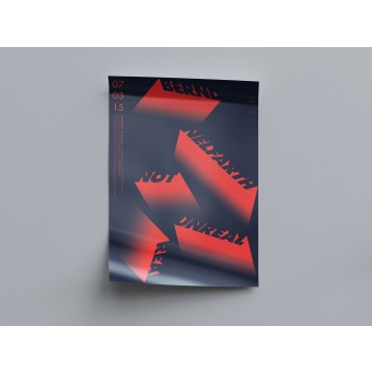 hinzkunst Plakat „Not unreal real“ DIN A1