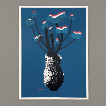Print now - Riot later ● Vase #5 Siebdruck