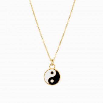 Yin Yang Halskette aus Gold Vermeil | Paeoni Colors