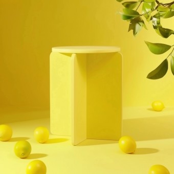 XO Hocker und Sidetable in ZITRONE von Studio Sonntag