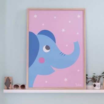 zookids Poster nachtleuchtend Elefant