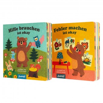 "Hilfe brauchen ist okay & Fehler machen ist okay" Kinderbücher 2er-Set vom Zuckersüß Verlag