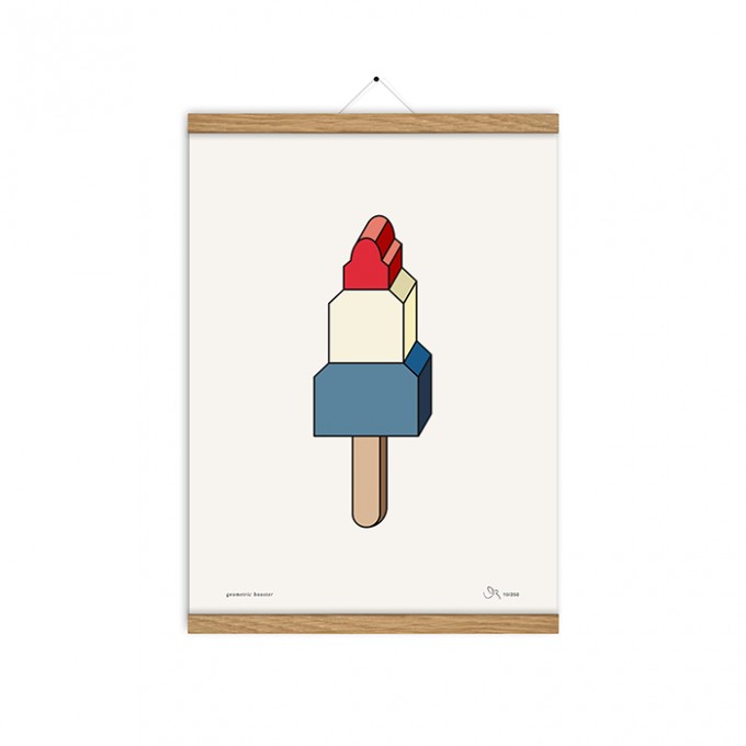 redfries geometric booster a3 – Kunstdruck DIN A3