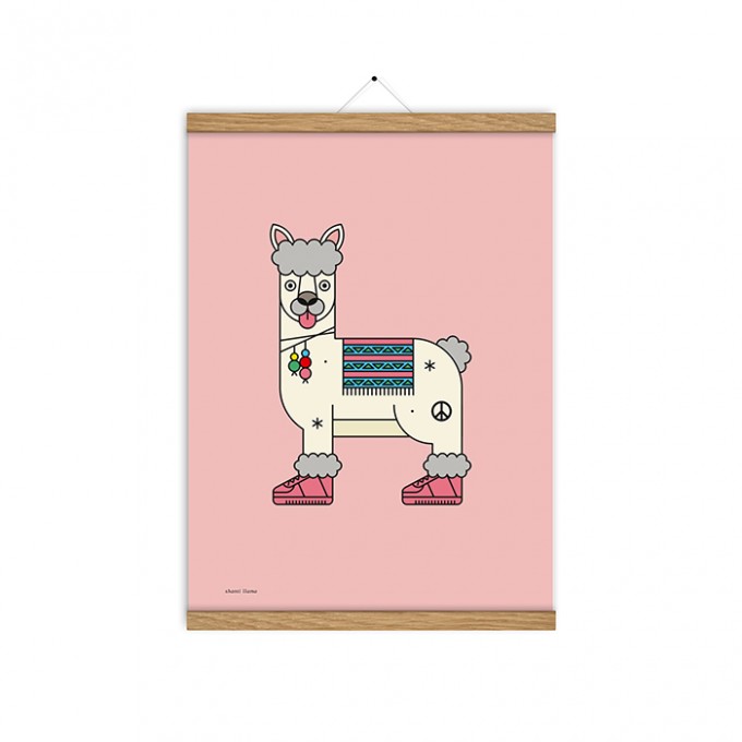 redfries shanti llama a3 – Kunstdruck DIN A3