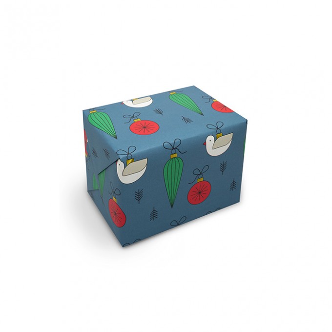 redfries wrap christmas ornaments – 6 Bögen Geschenkpapier Weihnachten