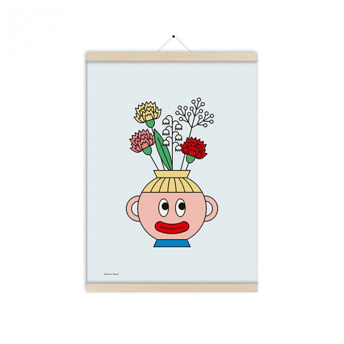 redfries flower head a3 – Kunstdruck DIN A3