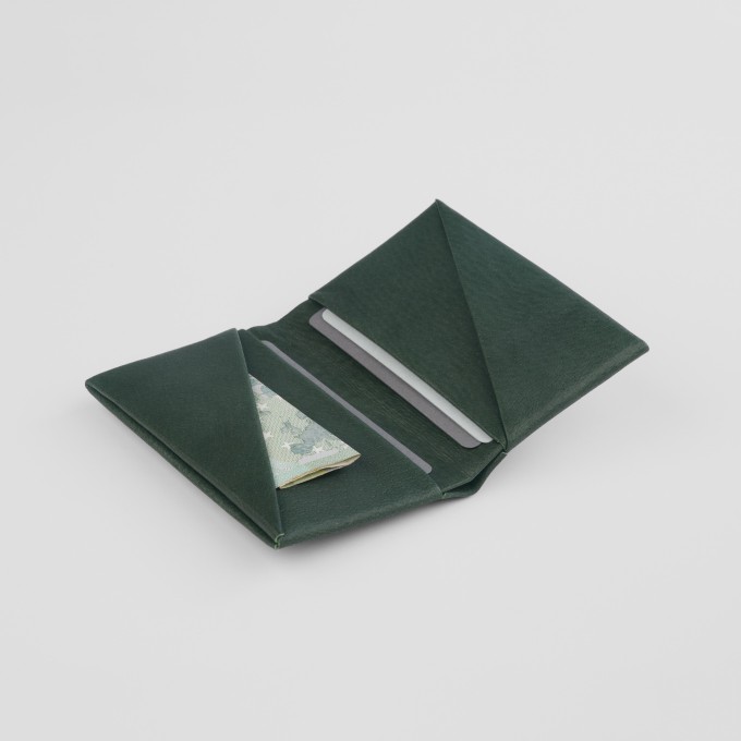 VANOOK Bi-Fold Card Case Small / Malachite