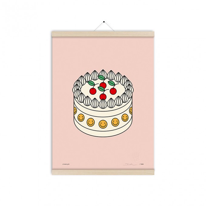 redfries cream pie a3 – Kunstdruck DIN A3
