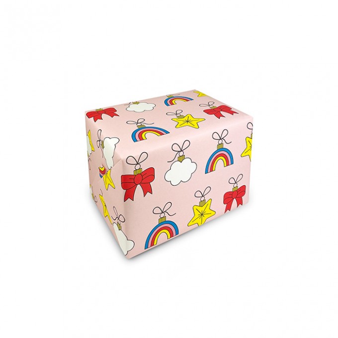 redfries wrap funny ornaments – 6 Bögen Geschenkpapier
