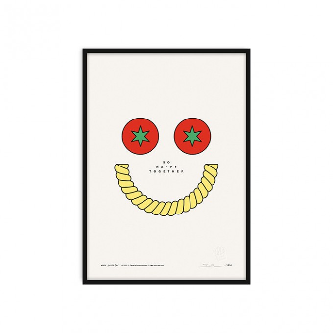 redfries pasta face a3 – Kunstdruck DIN A3
