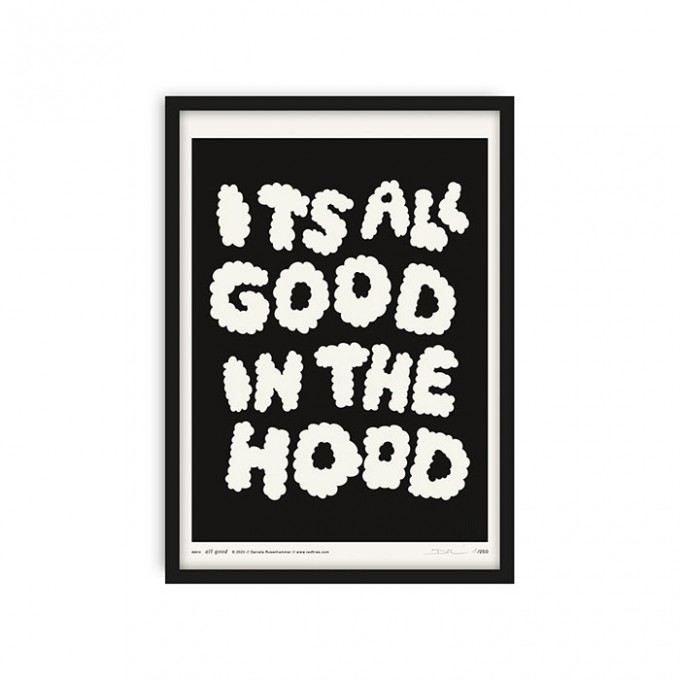 redfries all good black – Kunstdruck DIN A4
