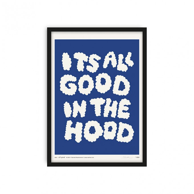 redfries all good blue – Kunstdruck DIN A4