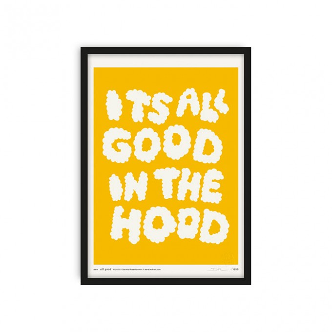 redfries all good yellow – Kunstdruck DIN A4