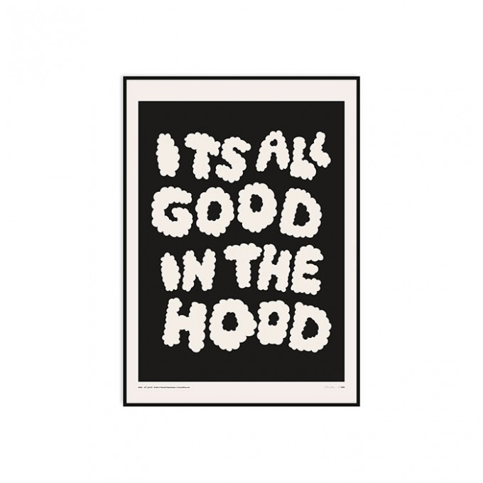 redfries all good black – Kunstdruck DIN B2
