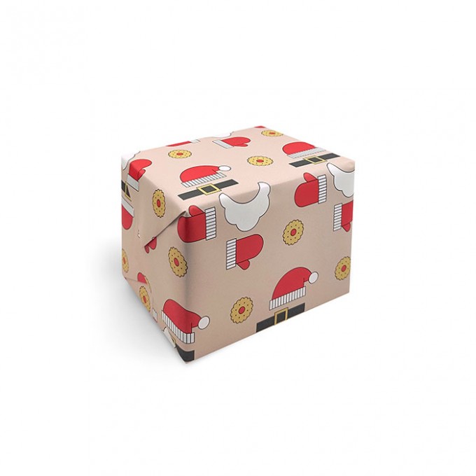 redfries wrap naked santa – 6 Bögen Geschenkpapier