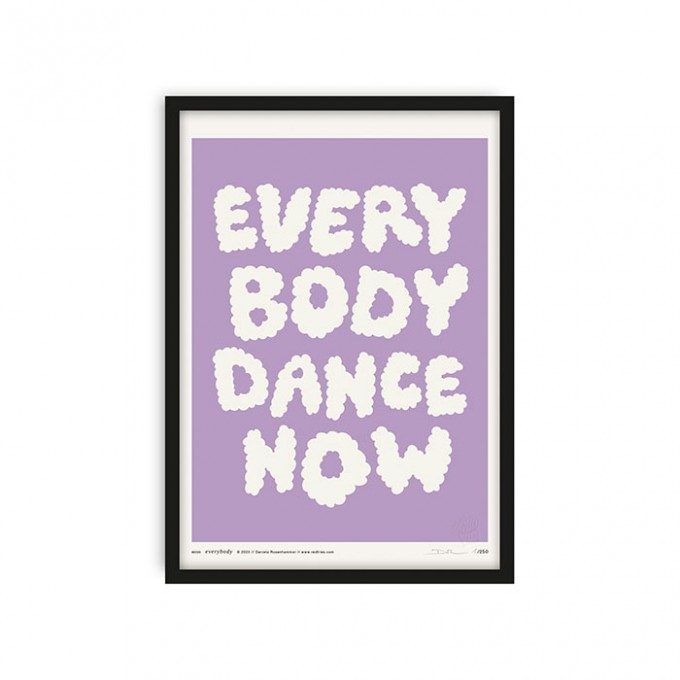 redfries everybody lilac – Kunstdruck DIN A4
