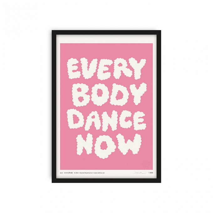 redfries everybody pink – Kunstdruck DIN A4