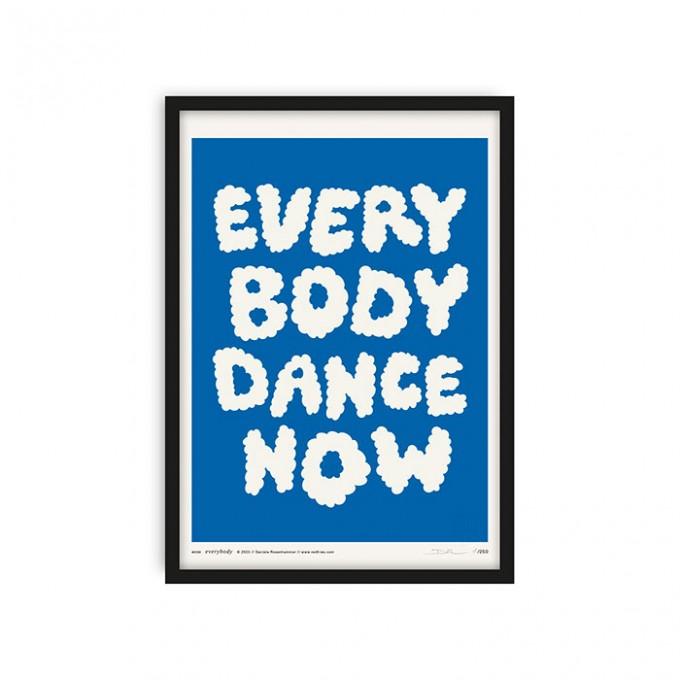 redfries everybody blue – Kunstdruck DIN A4