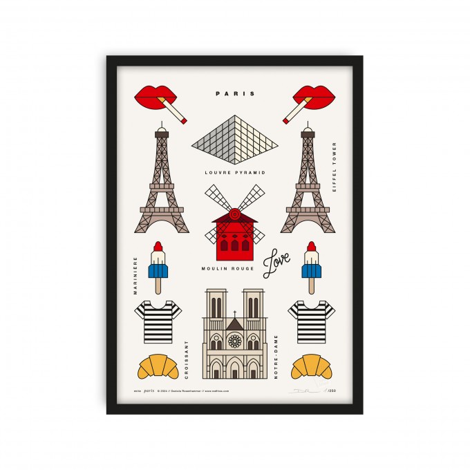 redfries paris a4 – Kunstdruck DIN A4