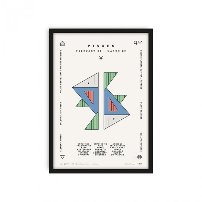 redfries pisces a4 – Kunstdruck DIN A4