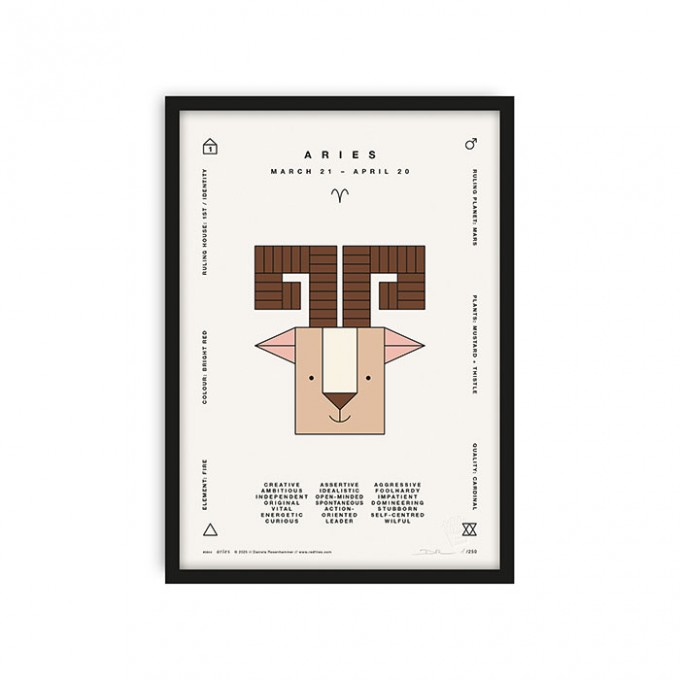 redfries aries a4 – Kunstdruck DIN A4