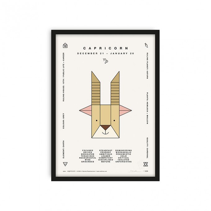 redfries capricorn a4 – Kunstdruck DIN A4