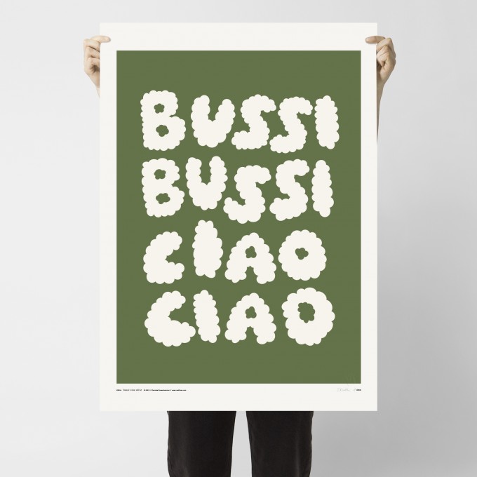 redfries bussi ciao olive – Kunstdruck DIN B2
