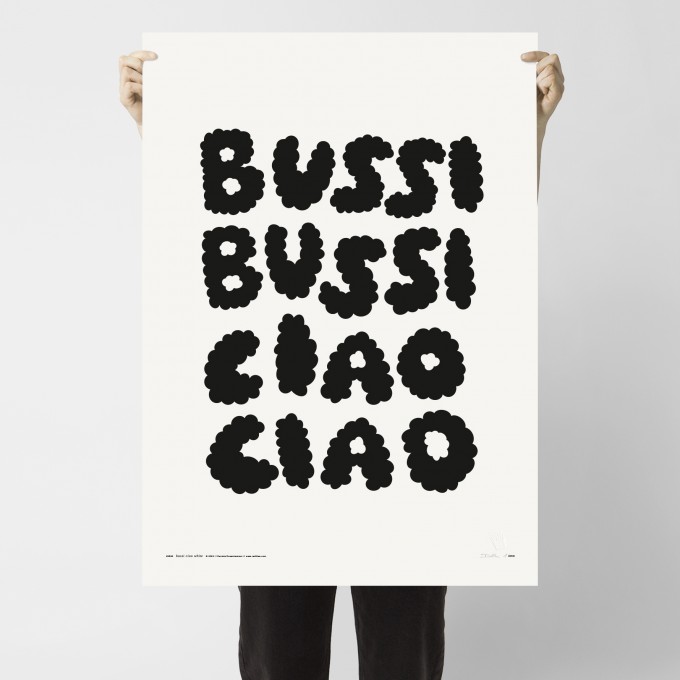 redfries bussi ciao white – Kunstdruck DIN B2