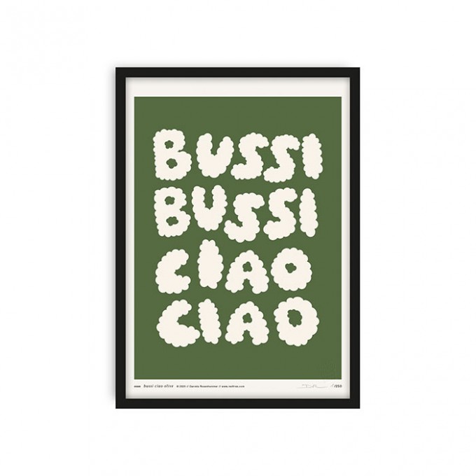 redfries bussi ciao olive – Kunstdruck DIN A4