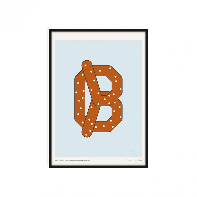 redfries pretzel – Kunstdruck DIN A3