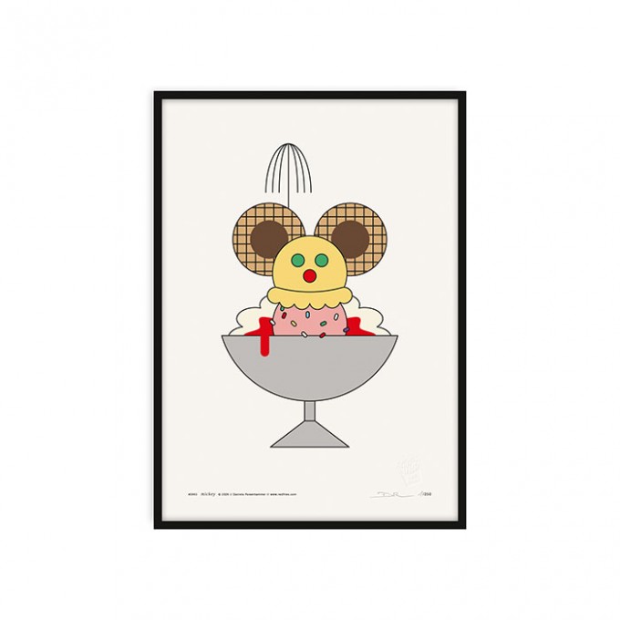 redfries mickey – Kunstdruck DIN A3