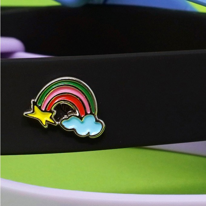 Regenbogen Hundehalsband Anhänger - PawPopz