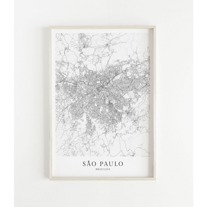 SÃO PAULO als hochwertiges Poster im skandinavischen Stil von Skanemarie