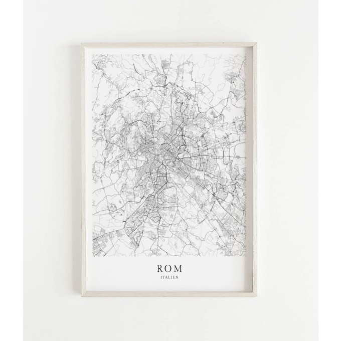 Karte ROM Italien als Print von Skanemarie