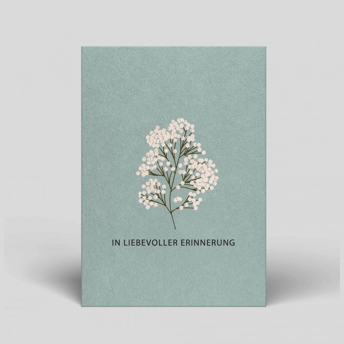 Postkarte Trauer - In liebevoller Erinnerung - Nr. 118 - Naturbedacht