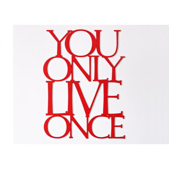 Westpaket You Only Live Once, 56x42cm
