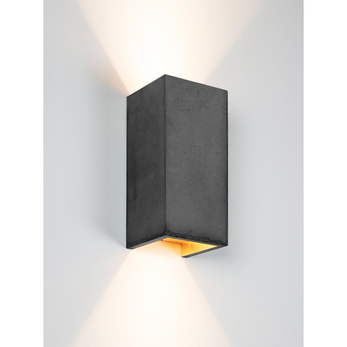 GANTlights [B8]dark Wandlampe rechteckig