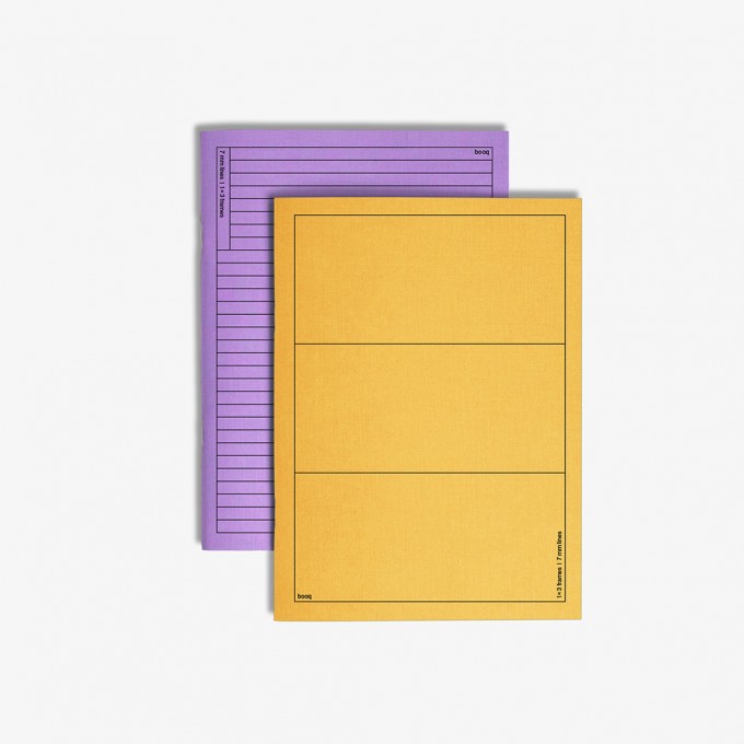 booq – yellow-purple notebook – Edition Julie Joliat