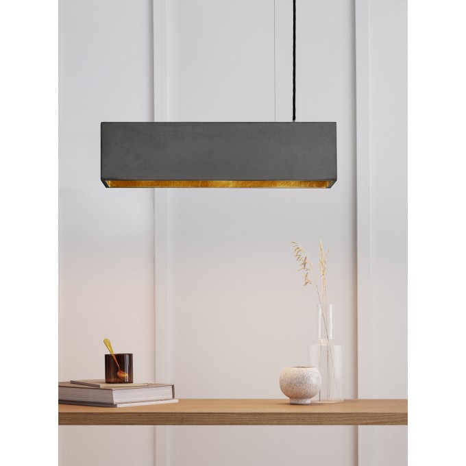 GANTlights [B4]dark Pendelleuchte rechteckig